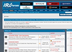 How therxforum.com looks like on a tablet such as an iPad.