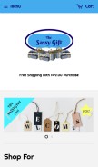 How thesassygift.com looks like on a mobile device such as an iPhone.