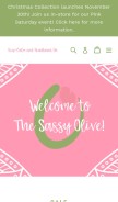 How thesassyolive.online looks like on a mobile device such as an iPhone.