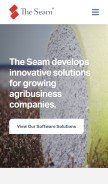 How theseam.com looks like on a mobile device such as an iPhone.