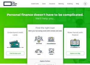 How thesimpledollar.com looks like on a tablet such as an iPad.
