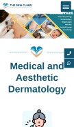 How theskincliniqadyar.com looks like on a mobile device such as an iPhone.
