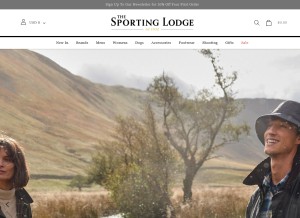 How thesportinglodge.co.uk looks like on a tablet such as an iPad.