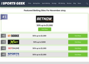 How thesportsgeek.com looks like on a tablet such as an iPad.