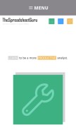 How thespreadsheetguru.com looks like on a mobile device such as an iPhone.