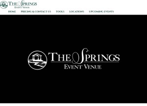 How thespringsevents.com looks like on a tablet such as an iPad.