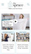 How thespruce.com looks like on a mobile device such as an iPhone.