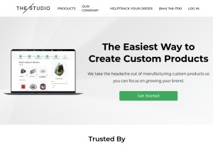 How thestudio.com looks like on a tablet such as an iPad.