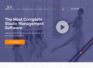 How thestudiodirector.com looks like on a tablet such as an iPad.