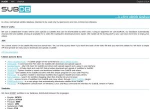 How thesubdb.com looks like on a tablet such as an iPad.