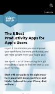 How thesweetsetup.com looks like on a mobile device such as an iPhone.