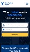 How thetalentpoint.com looks like on a mobile device such as an iPhone.