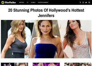 How thetalko.com looks like on a tablet such as an iPad.
