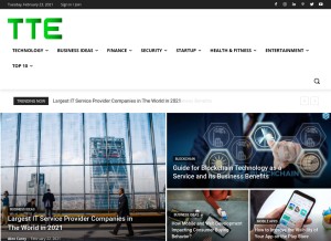 How thetechnoverts.com looks like on a tablet such as an iPad.