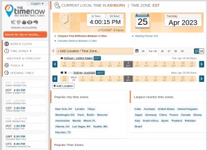 How thetimenow.com looks like on a tablet such as an iPad.