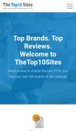 How thetop10sites.com looks like on a mobile device such as an iPhone.
