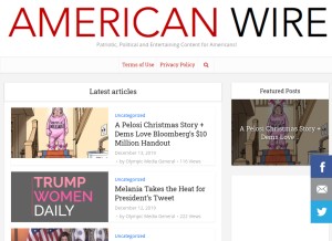 How theusawire.com looks like on a tablet such as an iPad.
