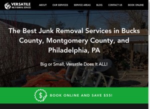 How theversatileworld.com looks like on a tablet such as an iPad.
