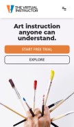 How thevirtualinstructor.com looks like on a mobile device such as an iPhone.