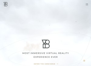 How thevoid.com looks like on a tablet such as an iPad.