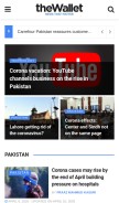 How thewallet.com.pk looks like on a mobile device such as an iPhone.