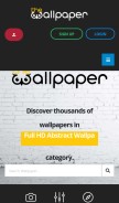 How thewallpaper.co looks like on a mobile device such as an iPhone.