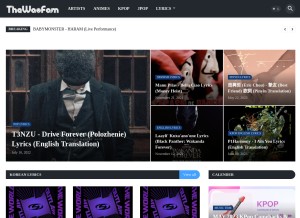 How thewaofam.com looks like on a tablet such as an iPad.