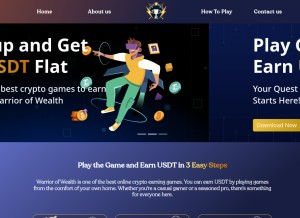 How thewarriorofwealth.com looks like on a tablet such as an iPad.