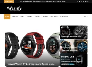 How thewearify.com looks like on a tablet such as an iPad.