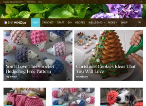 How thewhoot.com looks like on a tablet such as an iPad.