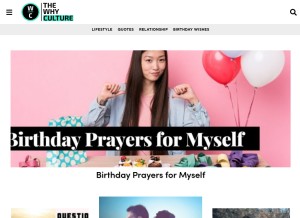 How thewhyculture.com looks like on a tablet such as an iPad.