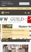 How thewoodwhisperer.com looks like on a mobile device such as an iPhone.