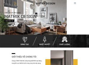 How thietkethicongmatrix.com looks like on a tablet such as an iPad.