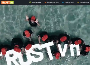 How thietkeweb.com looks like on a tablet such as an iPad.