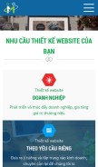 How thietkewebnhanh247.com looks like on a mobile device such as an iPhone.