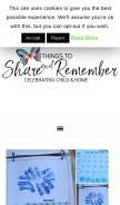 How thingstoshareandremember.com looks like on a mobile device such as an iPhone.