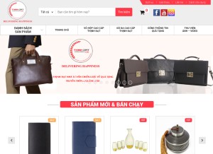 How thinhdat.vn looks like on a tablet such as an iPad.