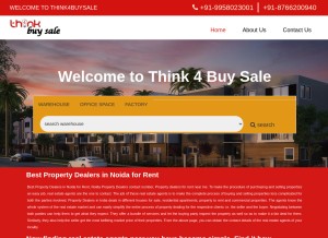 How think4buysale.in looks like on a tablet such as an iPad.