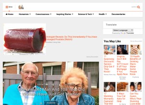 How thinkinghumanity.com looks like on a tablet such as an iPad.