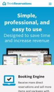How thinkreservations.com looks like on a mobile device such as an iPhone.