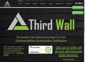 How third-wall.com looks like on a tablet such as an iPad.