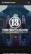 How thirteenthfloor.com looks like on a mobile device such as an iPhone.