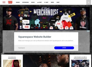 How thisis50.com looks like on a tablet such as an iPad.