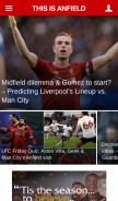 How thisisanfield.com looks like on a mobile device such as an iPhone.