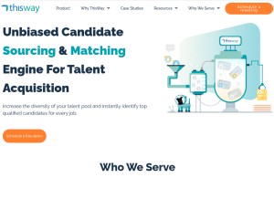 How thiswayglobal.com looks like on a tablet such as an iPad.