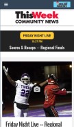 How thisweeknews.com looks like on a mobile device such as an iPhone.