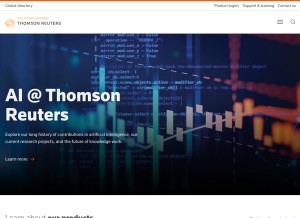 How thomsonreuters.com looks like on a tablet such as an iPad.