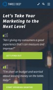 How threedeepmarketing.com looks like on a mobile device such as an iPhone.