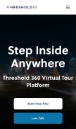 How threshold360.com looks like on a mobile device such as an iPhone.