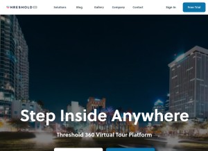 How threshold360.com looks like on a tablet such as an iPad.
